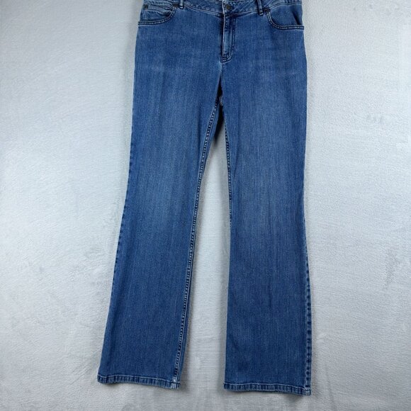 J. Jill Bootcut Jeans Mid Rise Medium Wash Denim Stretch Womens Size W31 Blue - Picture 1 of 12
